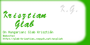 krisztian glab business card