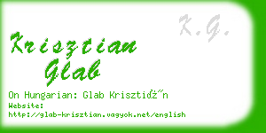 krisztian glab business card